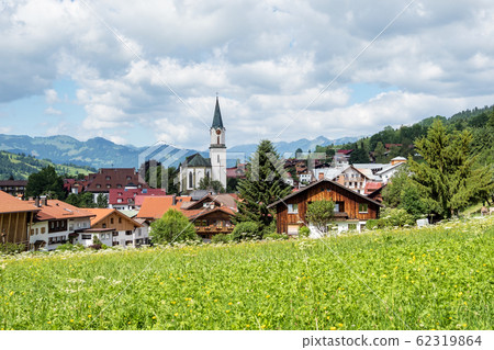 View of Bad Hindelang in Bavaria, Germany 62319864
