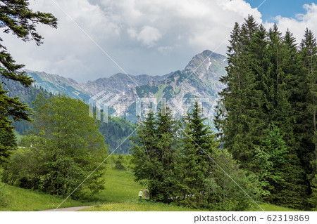 Landscape around Bad Hindelang in Bavaria, Germany 62319869