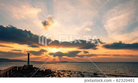 Sezenzaki Lighthouse (Evening view) 62320401