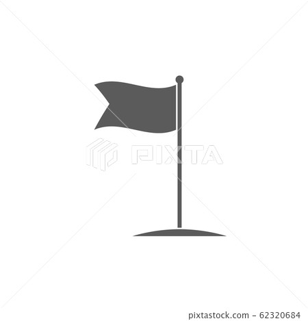 Flag icon sign isolated on white back 62320684