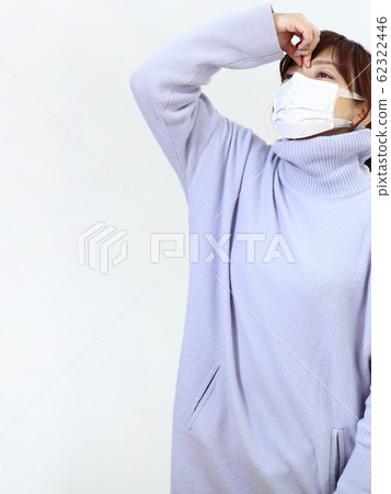 woman wearing a mask woman wearing a mask 62322446