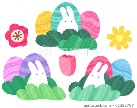 Easter hand drawn style illustration set 62322797