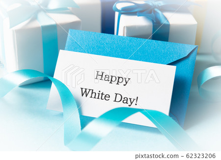 Happy White Day! White Day Message Card Letter Letter Light Blue 62323206
