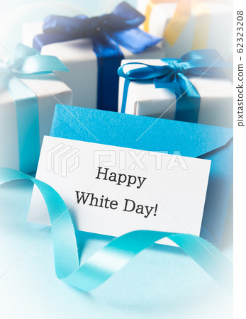 Happy White Day! White Day Message Card Letter Letter Light Blue 62323208