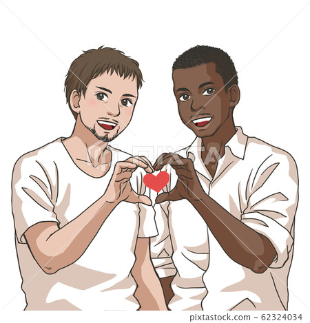 LGBT couples (Asian and Black men) LGBT couples (Asian and Black men) 62324034