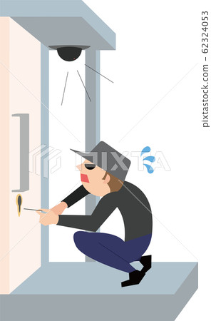 領料小偷監控攝像機注意圖案3 62324053