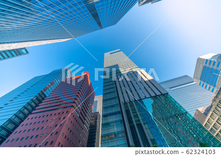 大手町一號在日本東京的城市景觀(在屏幕上) 大手町一號在日本東京的城市景觀(在屏幕上) 62324103