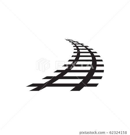 Railway icon design template vector isolated Railway icon design template vector isolated 62324158