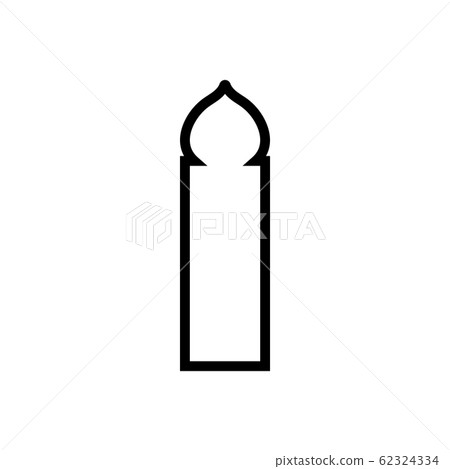Door mosque icon design template vector Door mosque icon design template vector 62324334