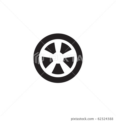 Car wheel icon design template vector isolated 62324388