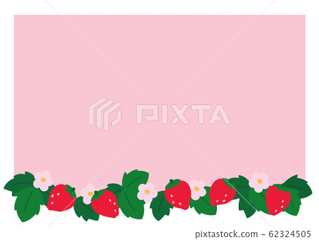 Hand painted strawberry frame 62324505