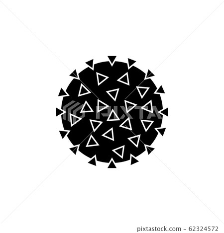 Coronavirus vector icon. Bacterium sign. Virus symbol 62324572