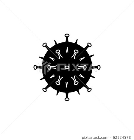 Coronavirus vector icon. Bacterium sign. Virus symbol 62324578
