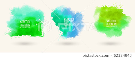 Colors watercolor paint stains vector backgrounds Colors watercolor paint stains vector backgrounds 62324943
