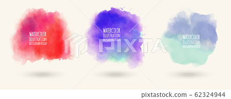Colors watercolor paint stains vector backgrounds Colors watercolor paint stains vector backgrounds 62324944