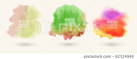 Colors watercolor paint stains vector backgrounds Colors watercolor paint stains vector backgrounds 62324948