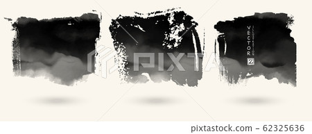 Vector set of splash stains texture banners. 62325636