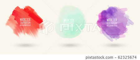 Colors watercolor paint stains vector backgrounds Colors watercolor paint stains vector backgrounds 62325674