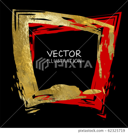 Square golden frame on a black background. Luxury Square golden frame on a black background. Luxury 62325719