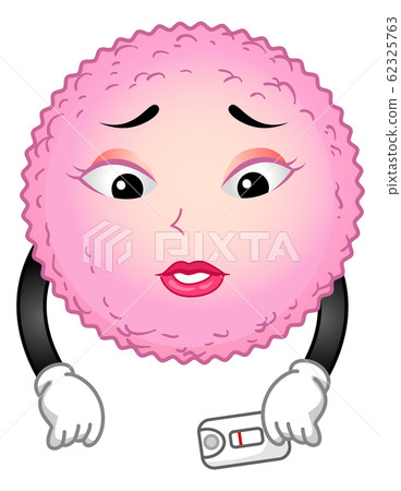 Mascot Egg Cell Negative Illustration Mascot Egg Cell Negative Illustration 62325763