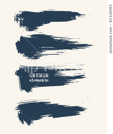 Vector set of grunge brush strokes. Grige abstract Vector set of grunge brush strokes. Grige abstract 62326003