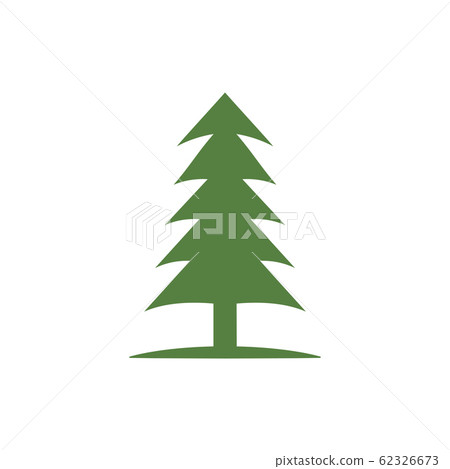 Pine tree icon design template vector isolated - Stock Illustration ...
