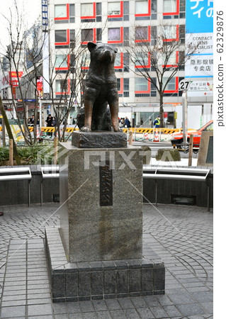 The statue of Hachiko, a dog in Shibuya, Tokyo The statue of Hachiko, a dog in Shibuya, Tokyo 62329876