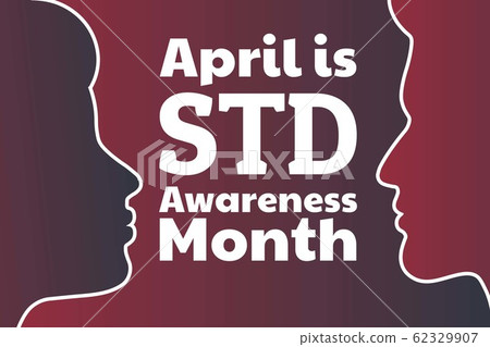 April is STD Awareness Month concept. Sexually Transmitted Diseases. Template for background, banner 62329907