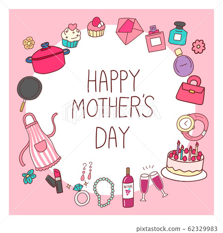 Woman, gift, mother's day, illustration, material, frame, design, handwriting style, cute Woman, gift, mother's day, illustration, material, frame, design, handwriting style, cute 62329983