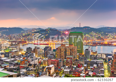 Keelung, Taiwan Cityscape on the Bay 62330267