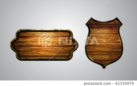 Vector realistic illustration of wooden signboard 62330979