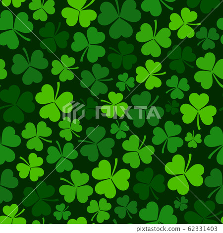 vector Saint Patrick's day seamless shamrock background vector Saint Patrick's day seamless shamrock background 62331403