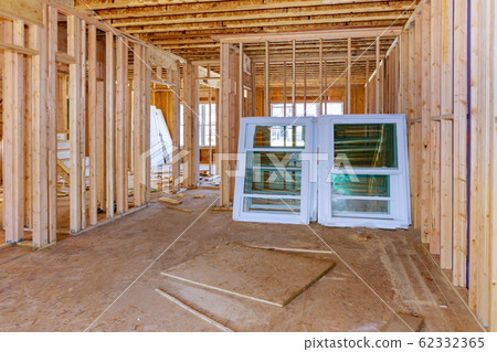 Interior view of a house under construction Interior view of a house under construction 62332365