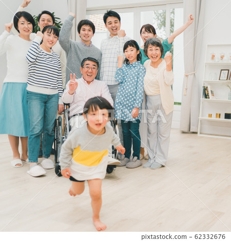 家庭，孫子，支持，家庭，三代 62332676