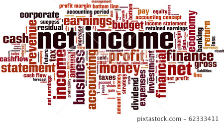 Net income word cloud - Stock Illustration [62333411] - PIXTA