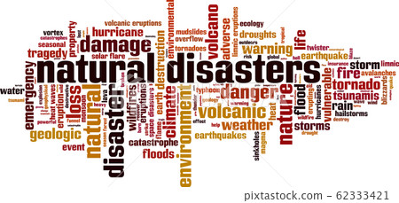 Natural disasters word cloud - Stock Illustration [62333421] - PIXTA