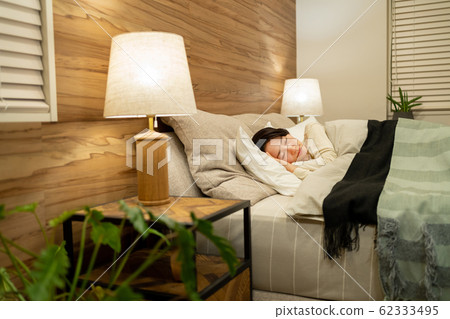 Middle women sleep bedroom bedroom lifestyle image Middle women sleep bedroom bedroom lifestyle image 62333495