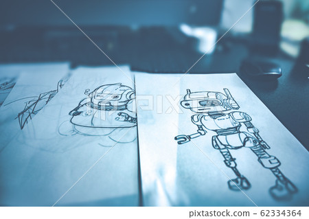 illustration, robot, robo 62334364