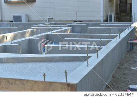Housing foundation construction Housing foundation construction 62334644