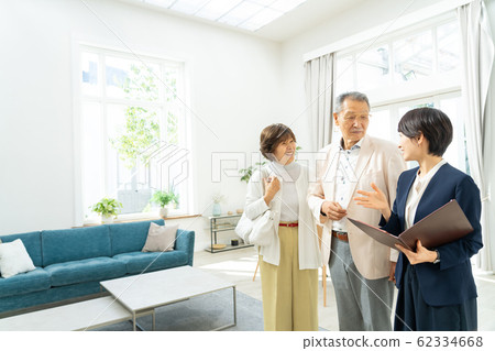 Senior couple business woman living business image 62334668