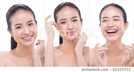 Woman has Beautiful smooth skin and whitening Woman has Beautiful smooth skin and whitening 62335552