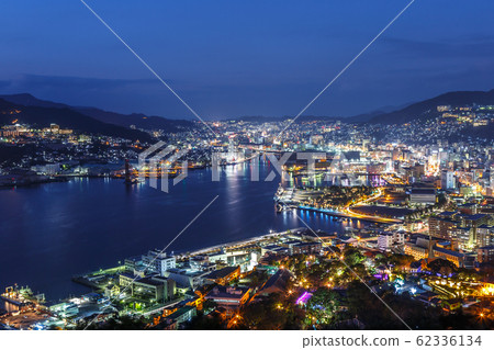 夜視圖的長崎世界三大夜景 62336134