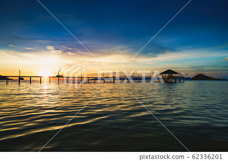 Wooden bridge at dusk Wooden bridge at dusk 62336201