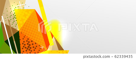 Abstract background - trendy low poly triangle shapes polygonal pattern. Vector Illustration For Wallpaper, Banner, Background, Card, Book Illustration, landing page 62339435