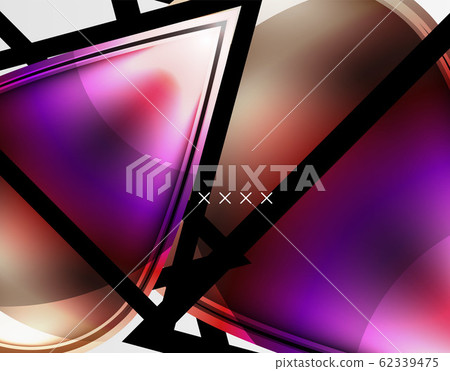 Abstract background - glossy glass bubbles, abstract sphere shapes. Vector Illustration For Wallpaper, Banner, Background, Card, Book Illustration, landing page 62339475