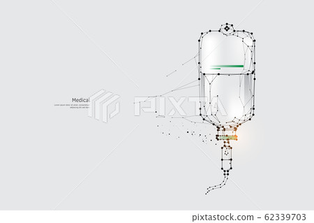 The particles, geometric art, line and dot of The particles, geometric art, line and dot of 62339703