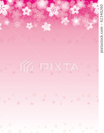 Pink cherry blossoms background, stationery,... - Stock Illustration ...