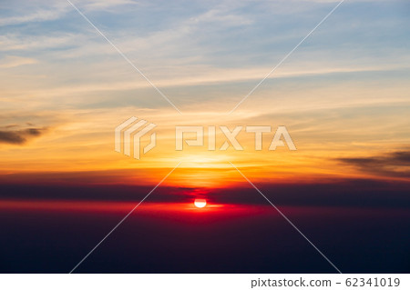colorful dramatic sky with cloud at sunset 62341019