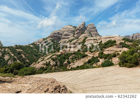 beautiful mountains of Montserrat 62342262