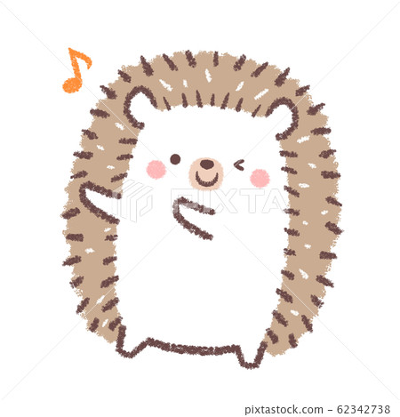 Hedgehog dancing - Stock Illustration [62342738] - PIXTA